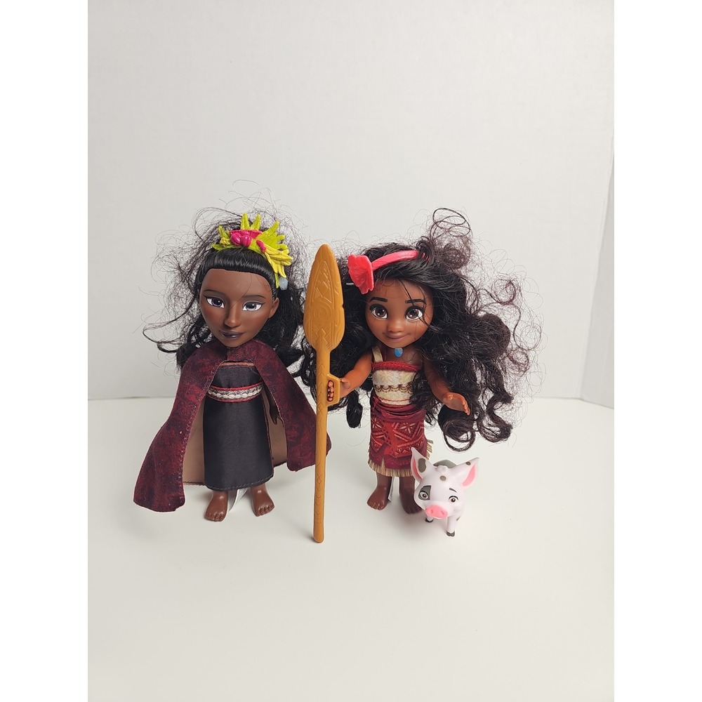 Disney Moana 2 6" Includes Moana, Pua & Matangi  Lot Of 3 Petite Figure